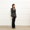 Yves Saint Laurent Black Leather Blazer