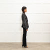 Yves Saint Laurent Black Leather Blazer