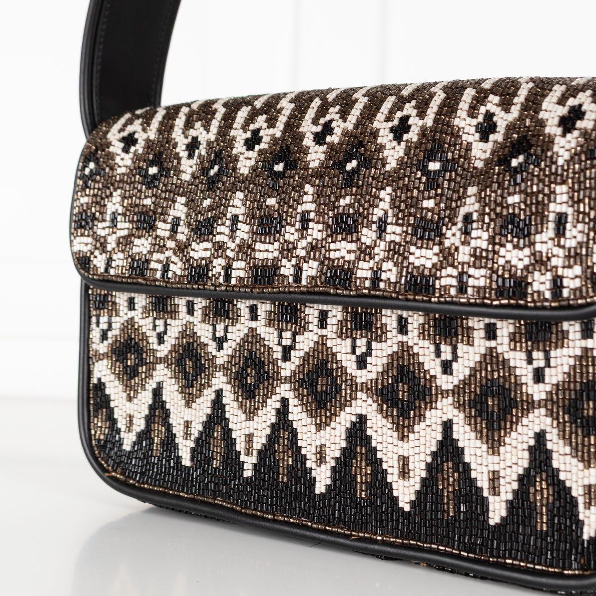 Staud Tommy Zermatt Beaded Shoulder Bag