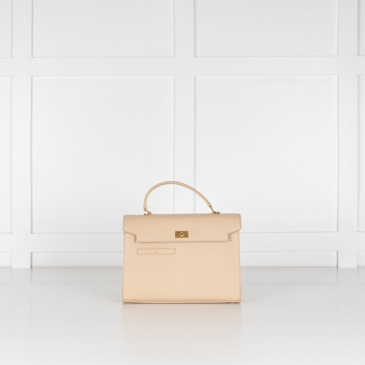 Anya Hindmarch Cream Mortimer Top Handle Bag