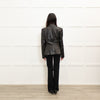 Yves Saint Laurent Black Leather Blazer