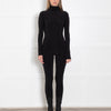 Norma Kamali Black Stretch Backless Catsuit