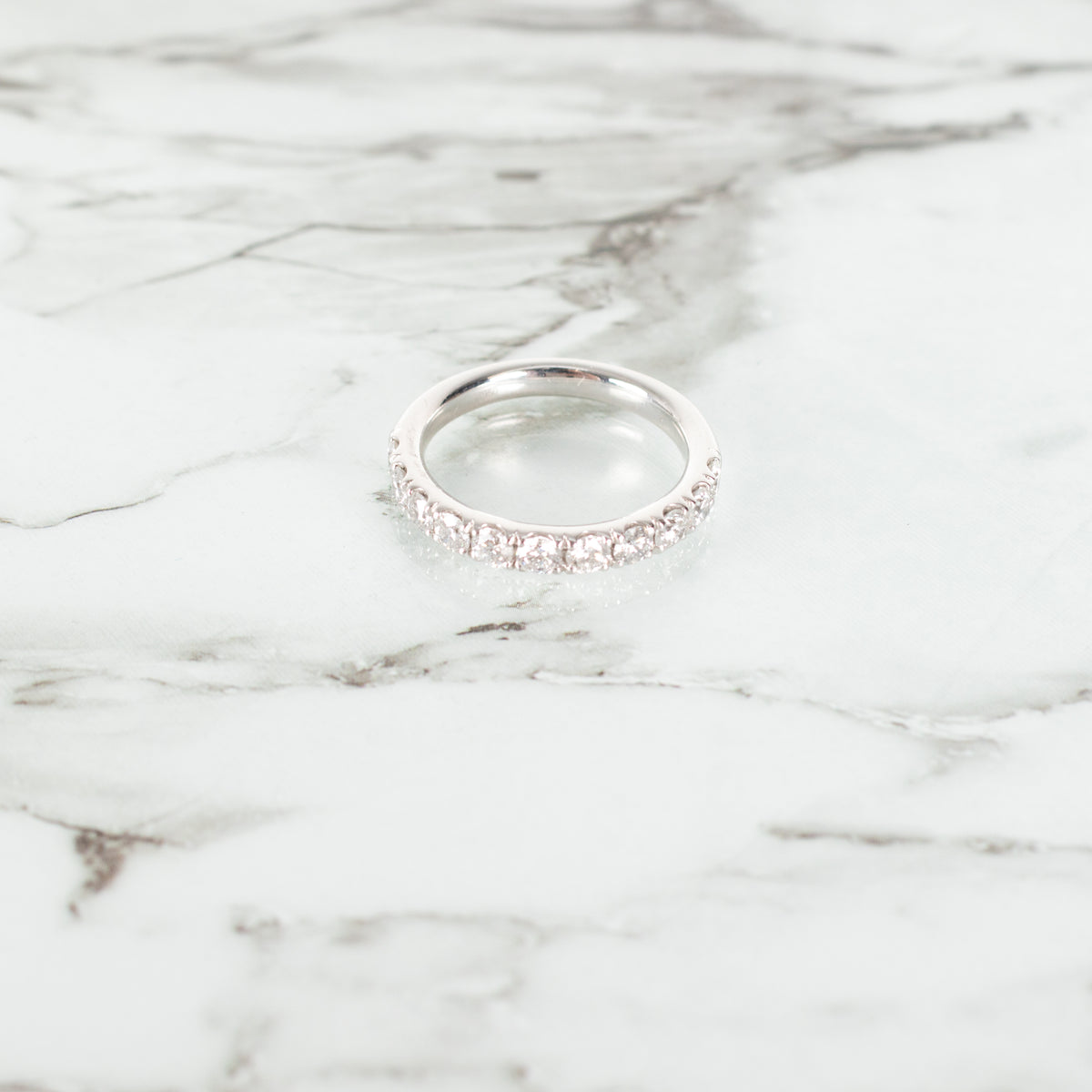 Platinum Half Eternity 0.92ct Diamond Ring