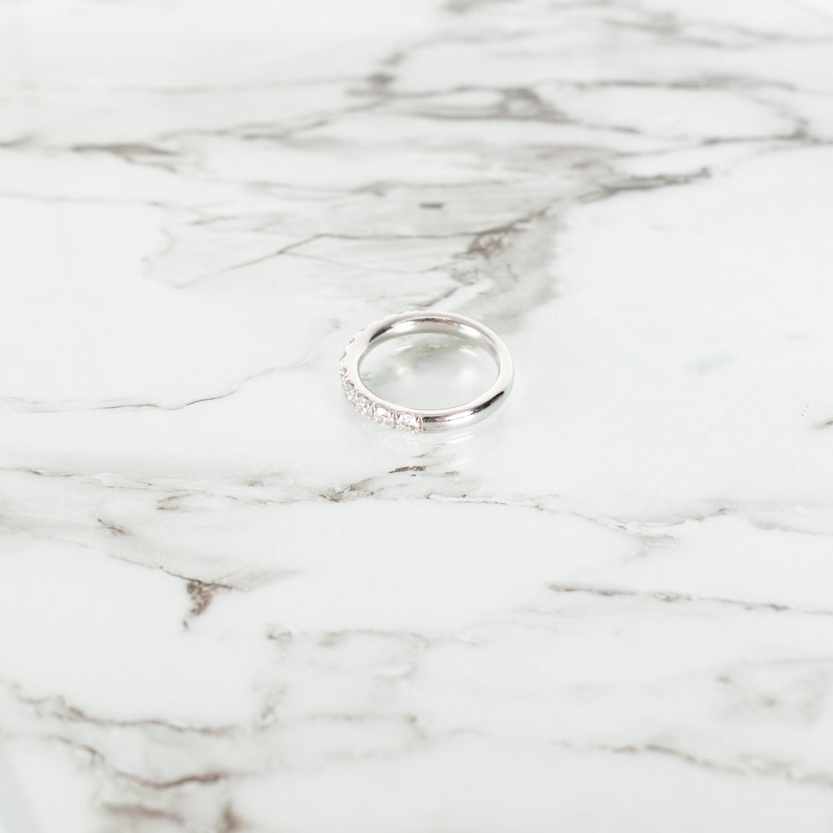Platinum Half Eternity 0.92ct Diamond Ring