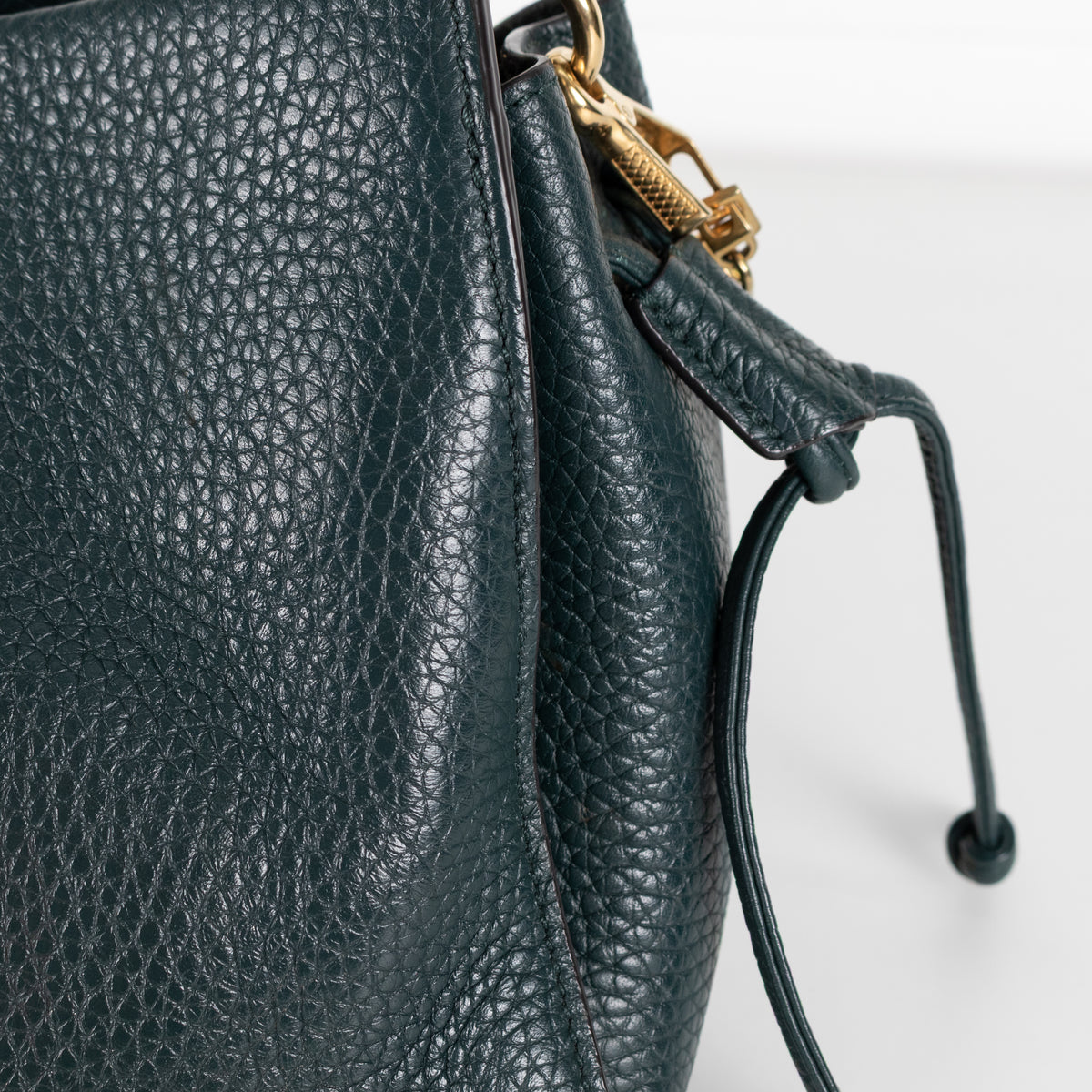 Mulberry Teal Pebbled Leather Iris Shoulder Bag