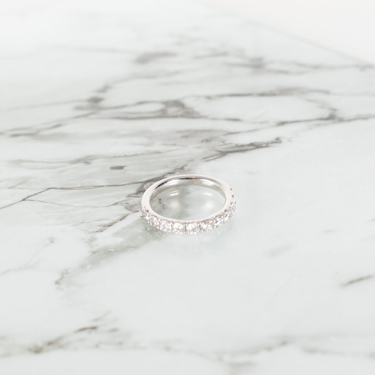 Platinum Half Eternity 0.92ct Diamond Ring