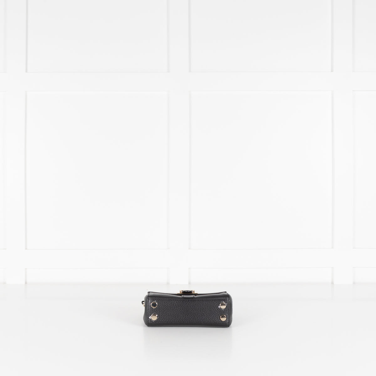 Aspinal of London Micro Black Lottie Bag