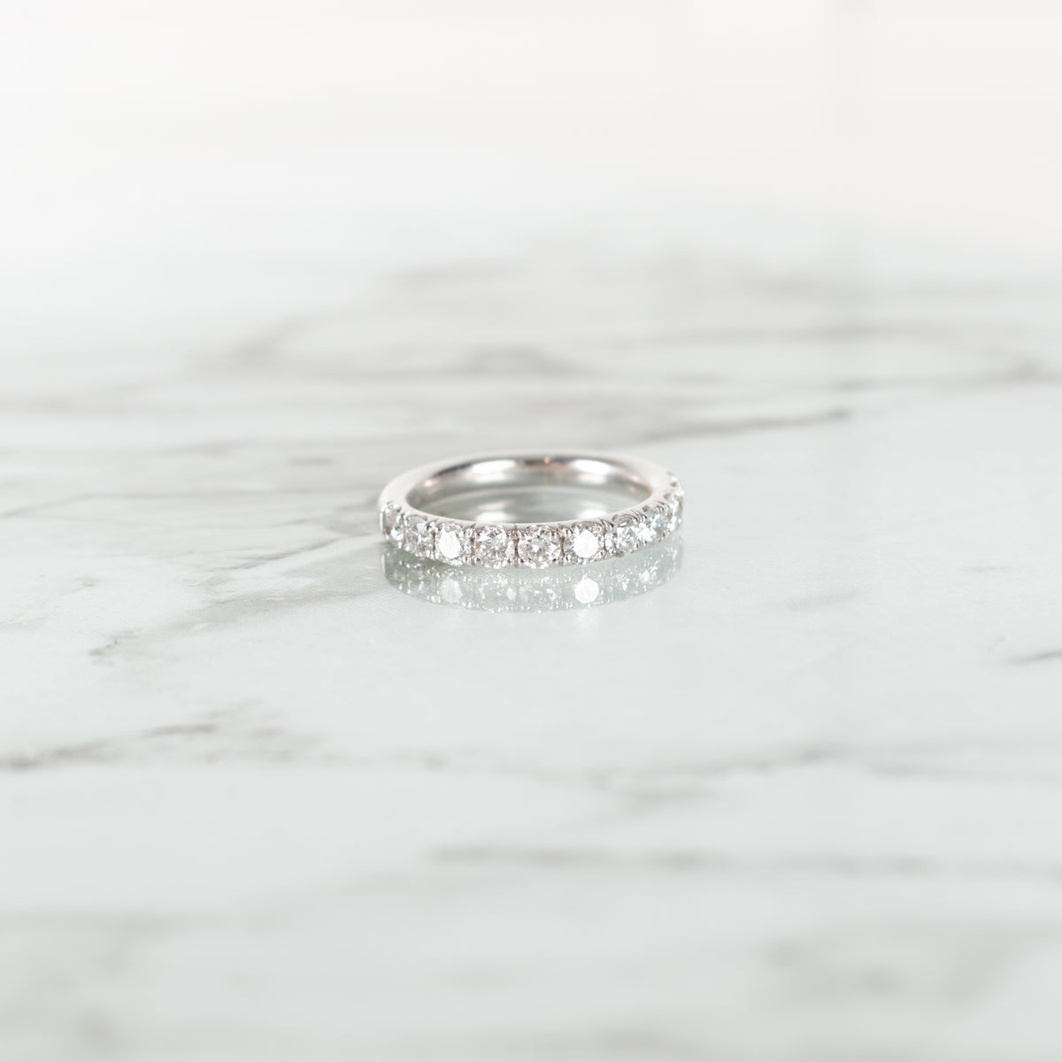 Platinum Half Eternity 0.92ct Diamond Ring