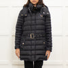 Burberry Black Padded Coat With Belt And Hood