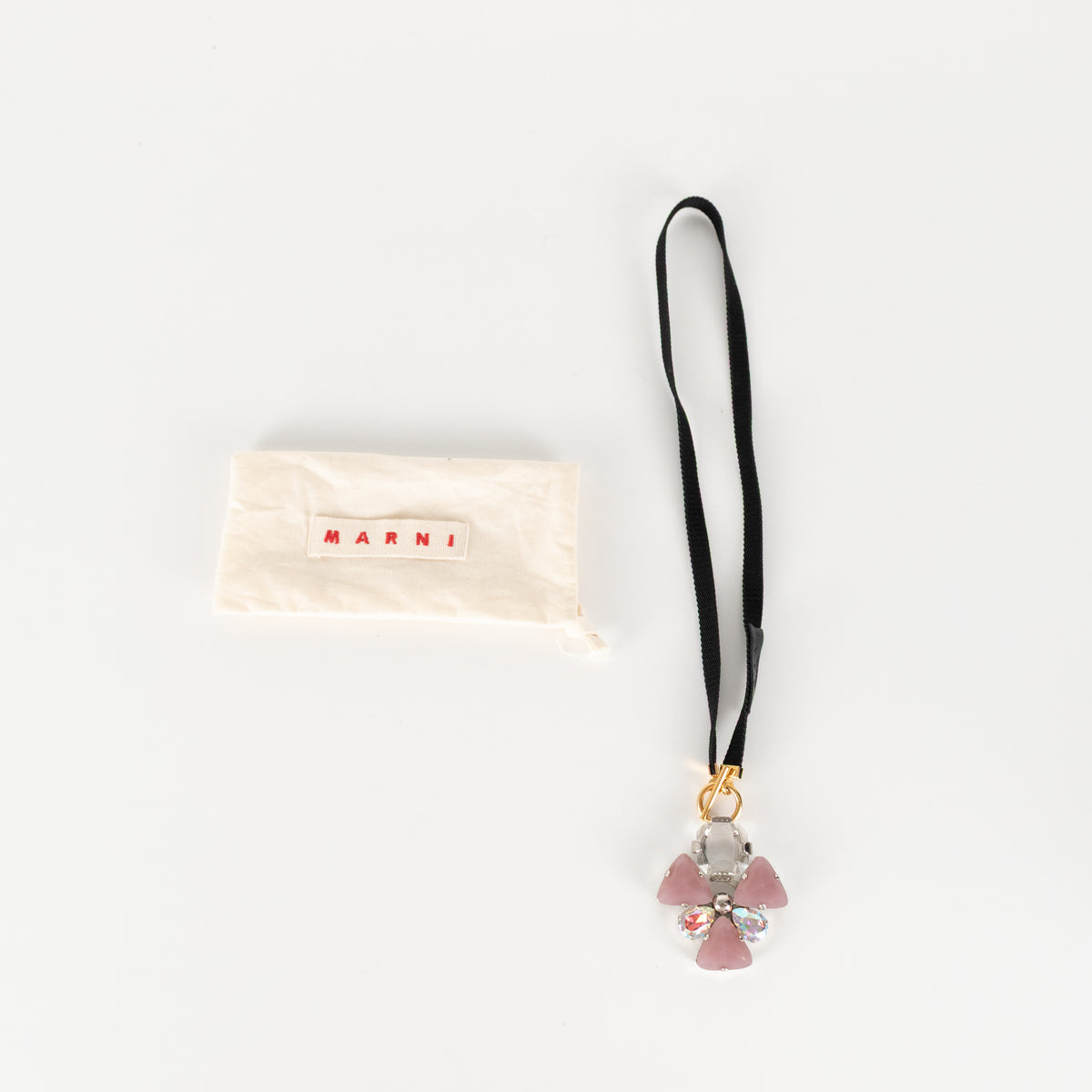 Marni Pink Crystal Statement Pendant
