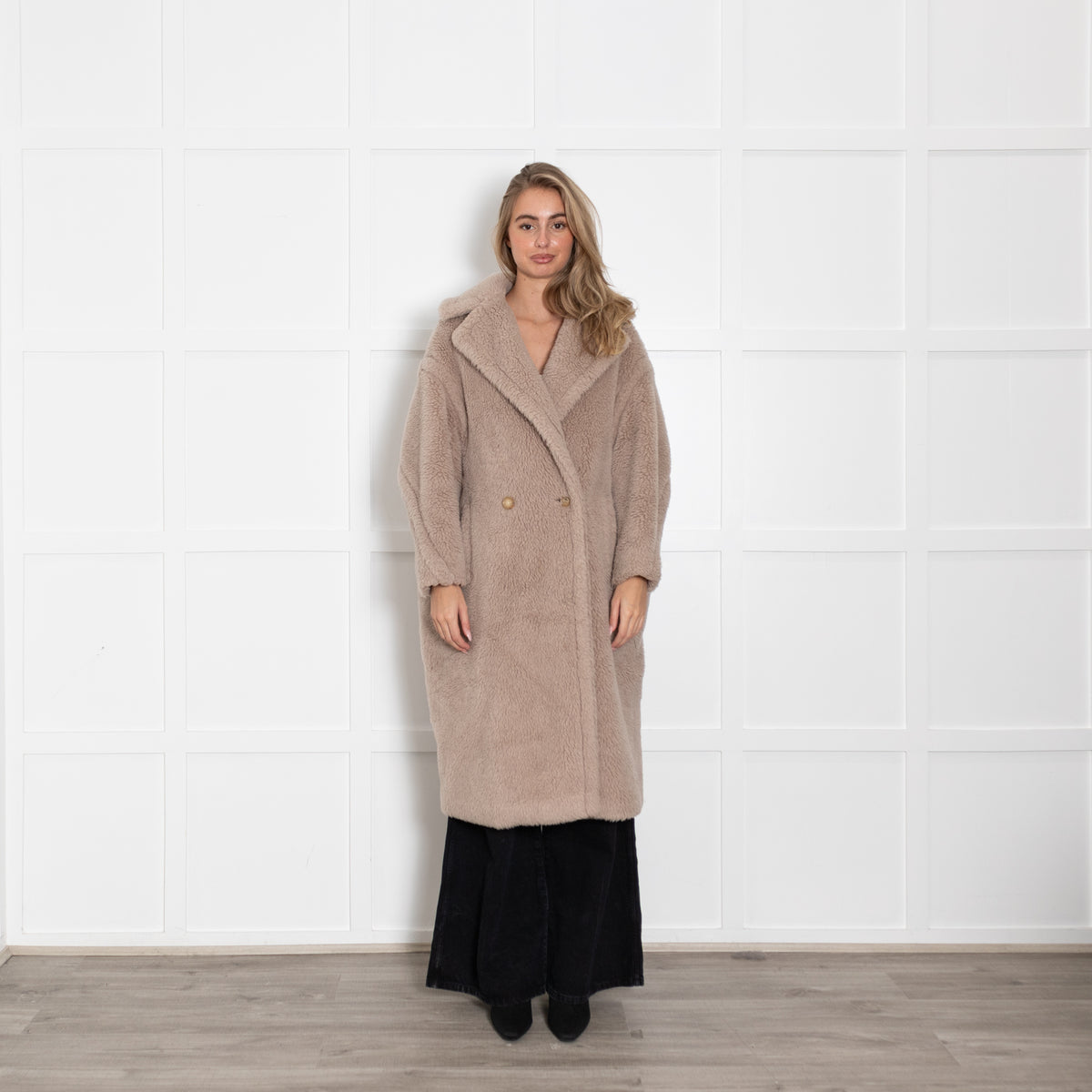 Max Mara Light Beige Teddy Coat