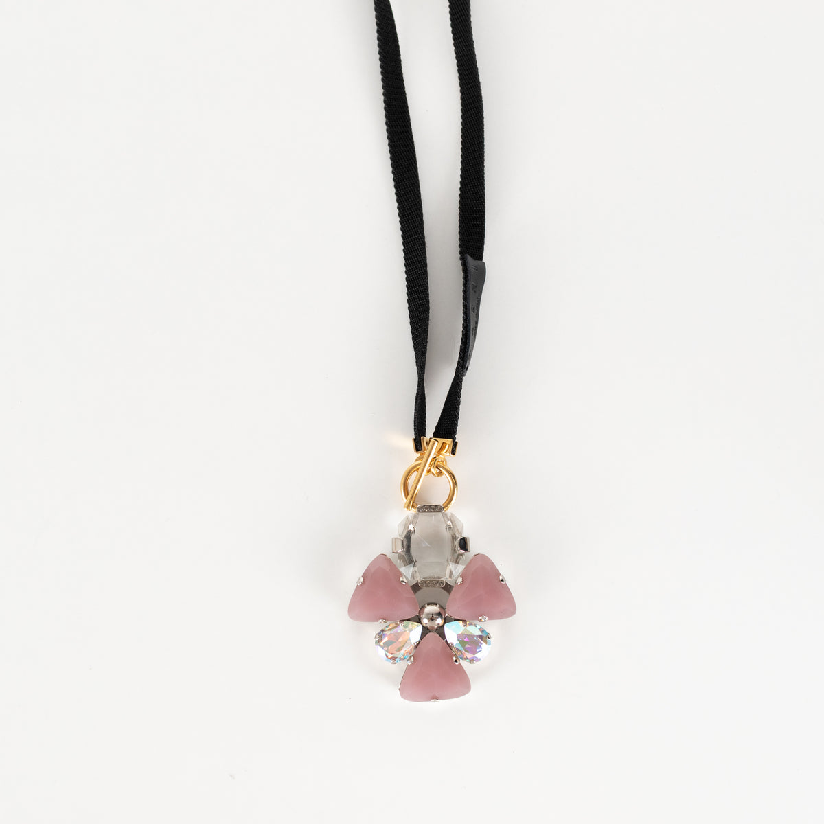 Marni Pink Crystal Statement Pendant