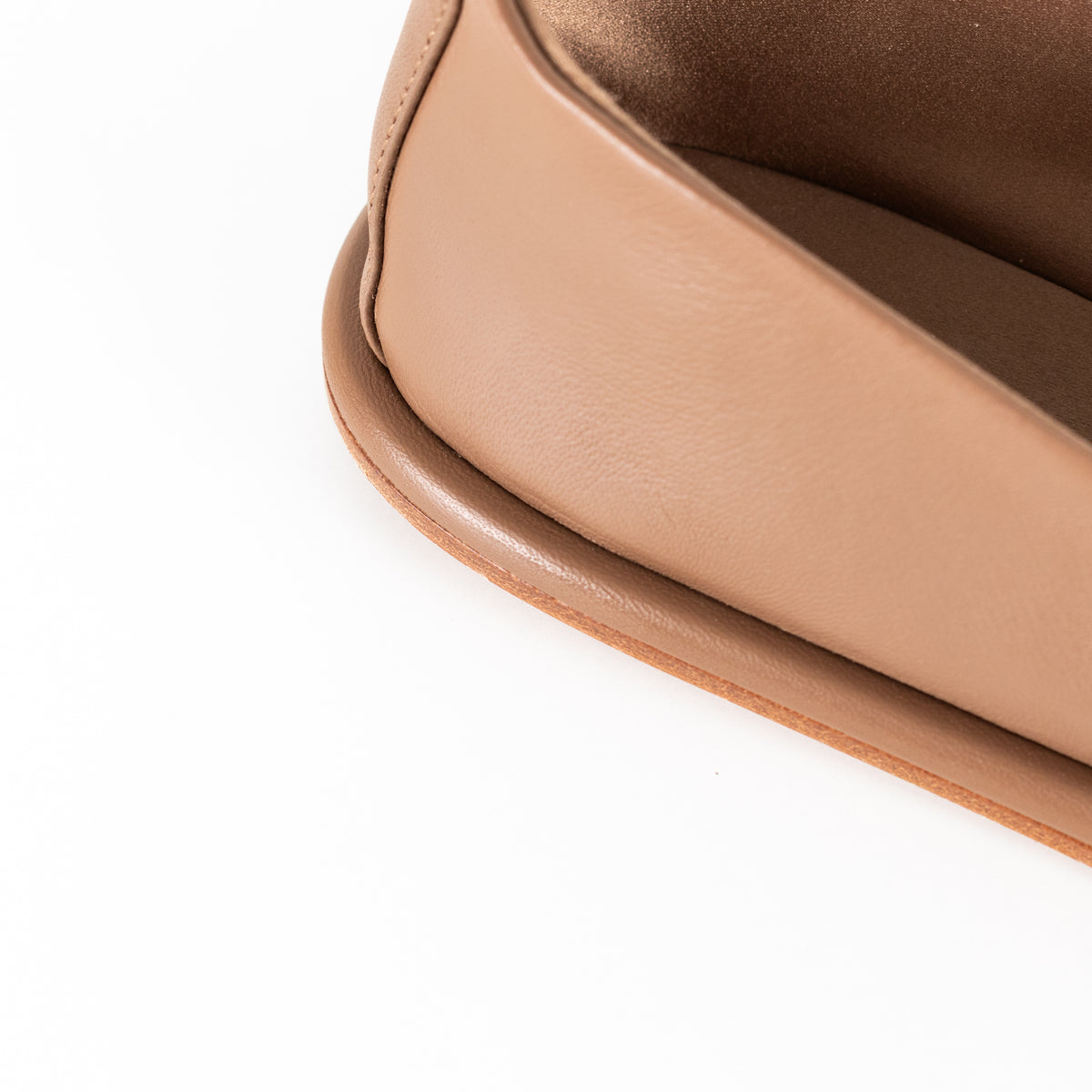Max Mara Brown Leather Leen Slippers