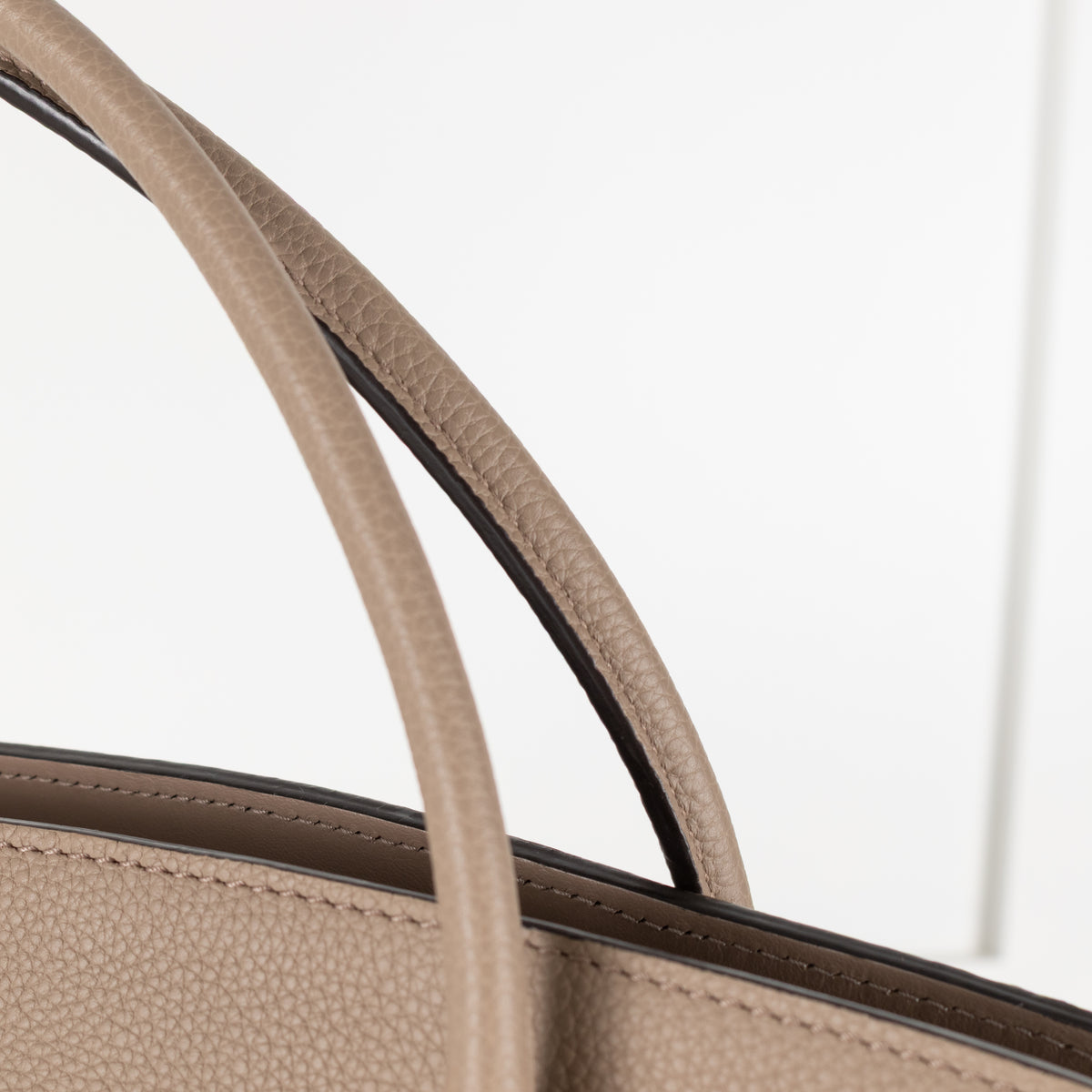 Louis Vuitton Taupe Leather Milla MM Bag