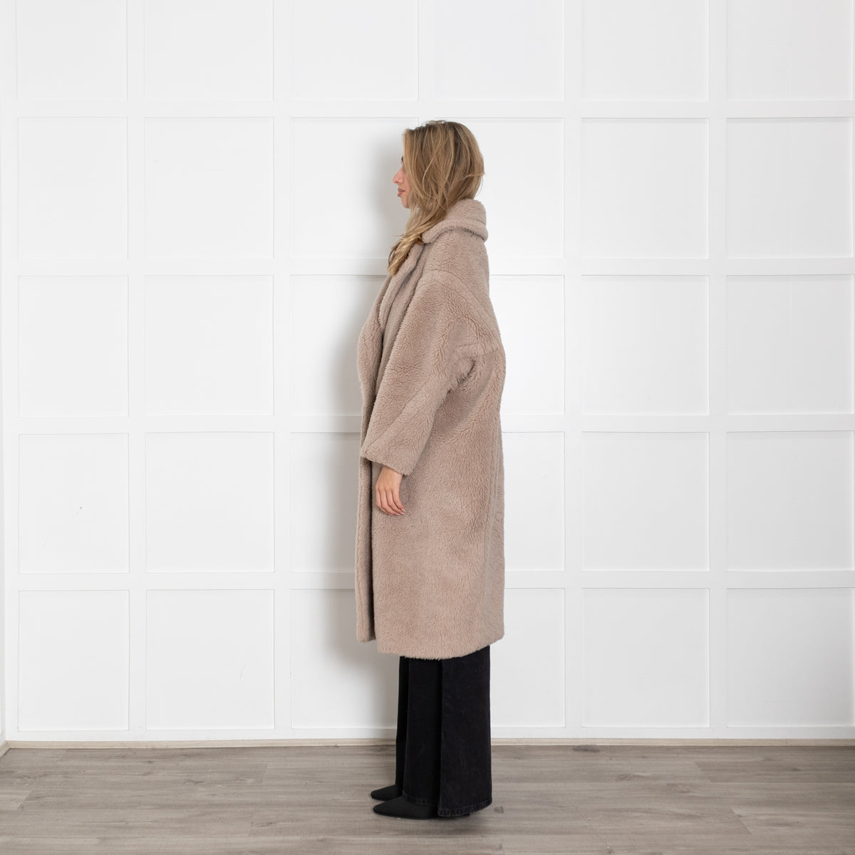 Max Mara Light Beige Teddy Coat