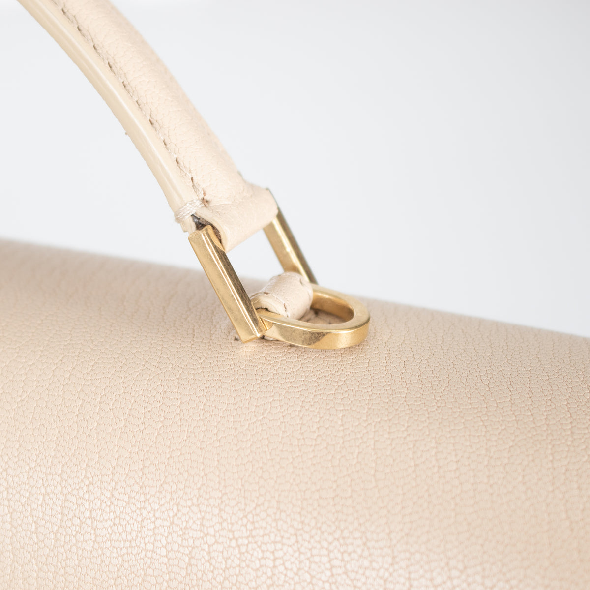 Anya Hindmarch Cream Mortimer Top Handle Bag