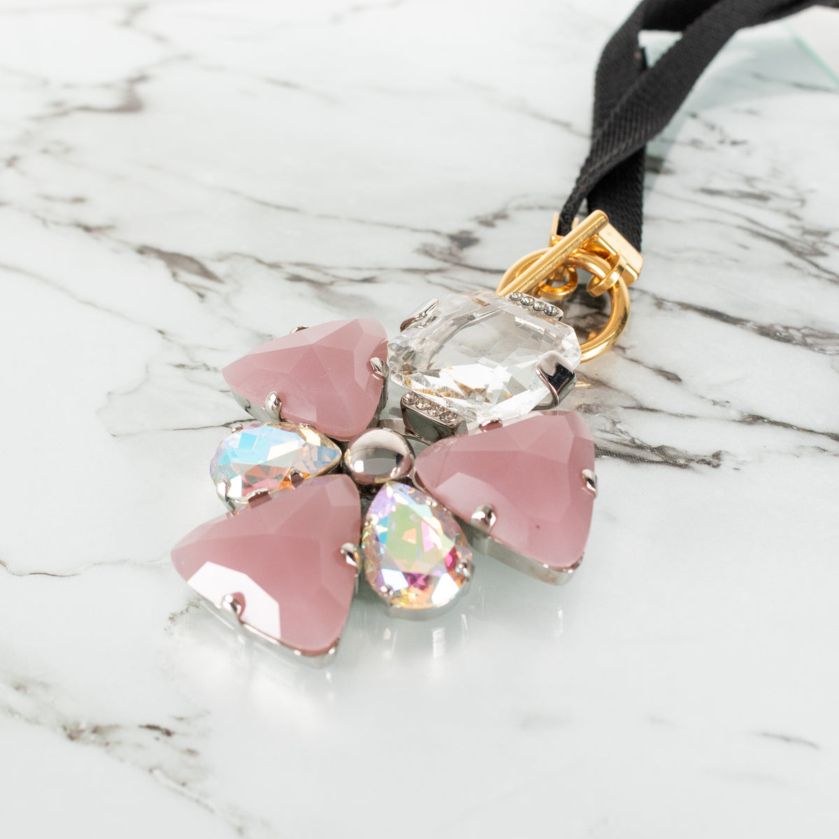 Marni Pink Crystal Statement Pendant