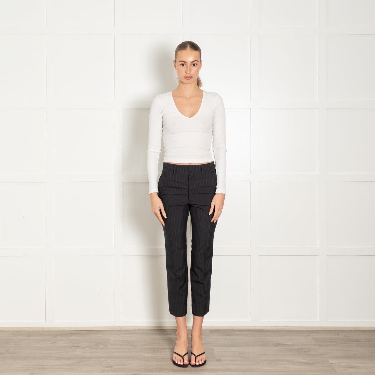 Junya Watanabe Commes Des Garcons Pinstripe Trousers