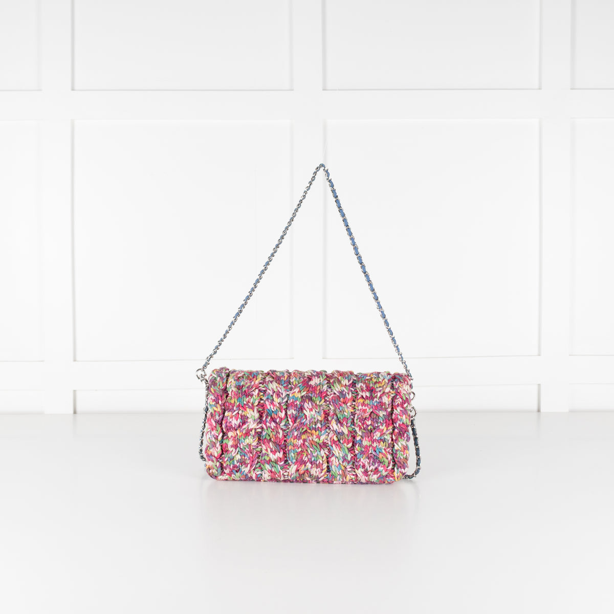Zadig & Voltaire Preloved Rock Knitted Mix Clutch With Detachable Chain Strap