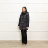 Burberry Black Padded Coat With Belt And Hood