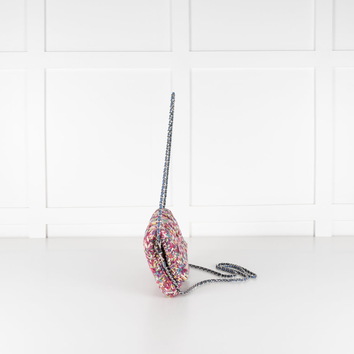 Zadig & Voltaire Preloved Rock Knitted Mix Clutch With Detachable Chain Strap