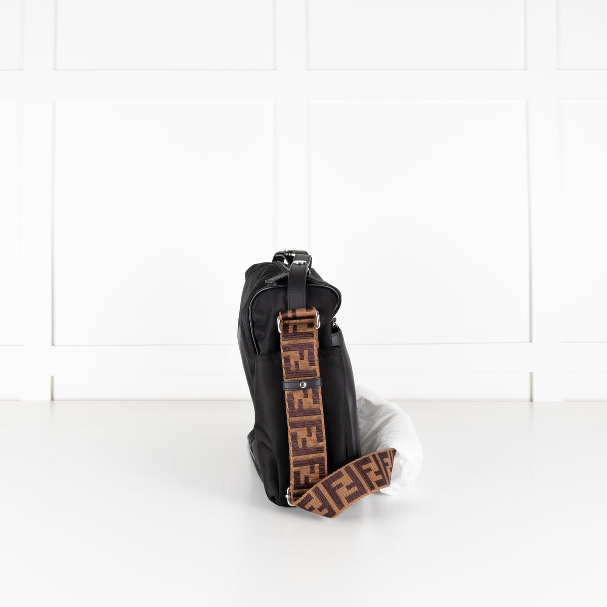 Fendi Black Nylon Baby Changing Bag