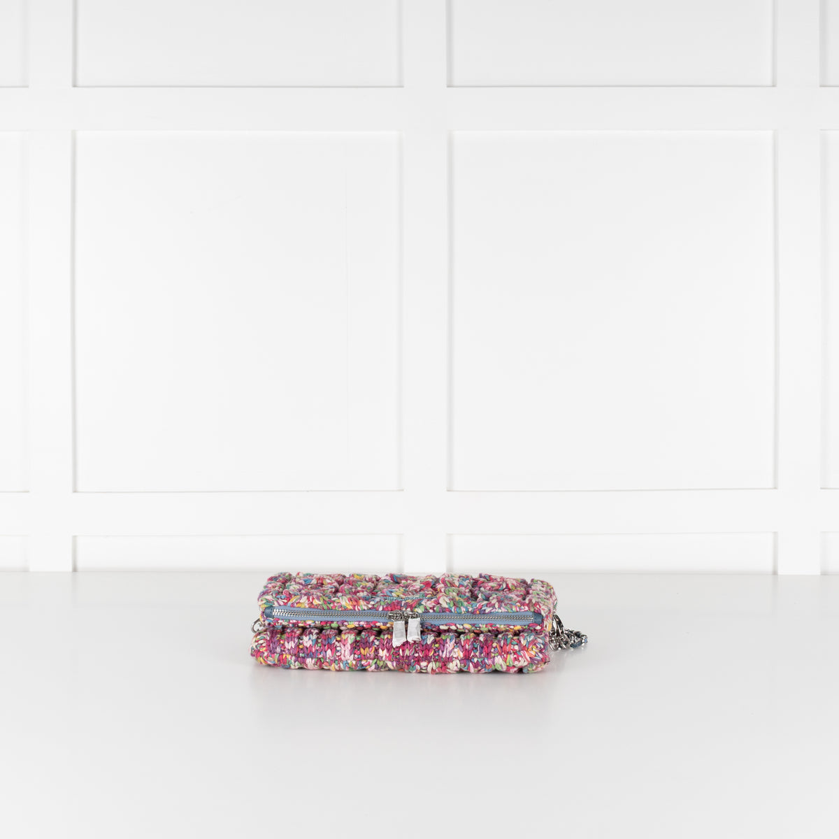 Zadig & Voltaire Preloved Rock Knitted Mix Clutch With Detachable Chain Strap