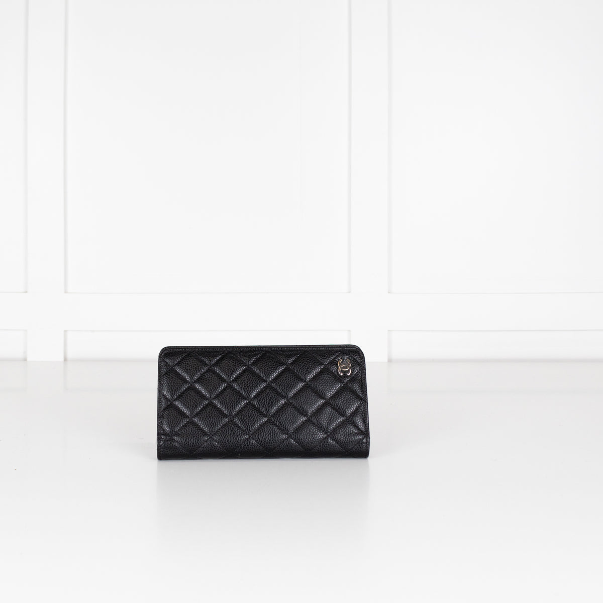 Chanel Black Quilted Fold Agenda