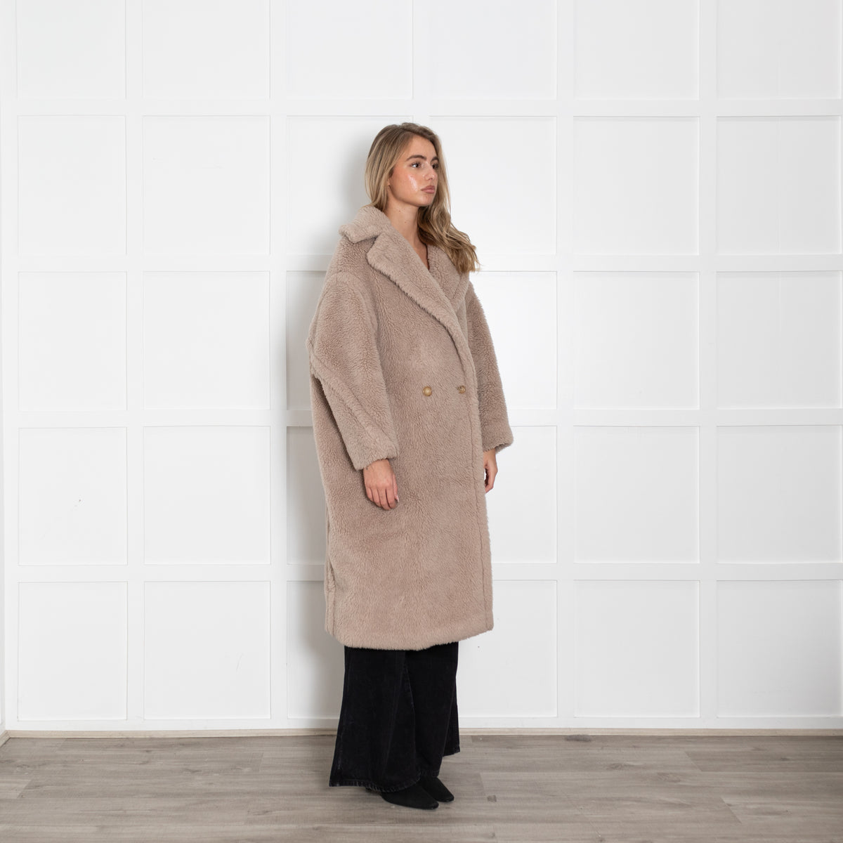Max Mara Light Beige Teddy Coat