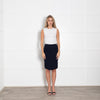 Jonathan Simkhai Navy Stretch Knit Skirt