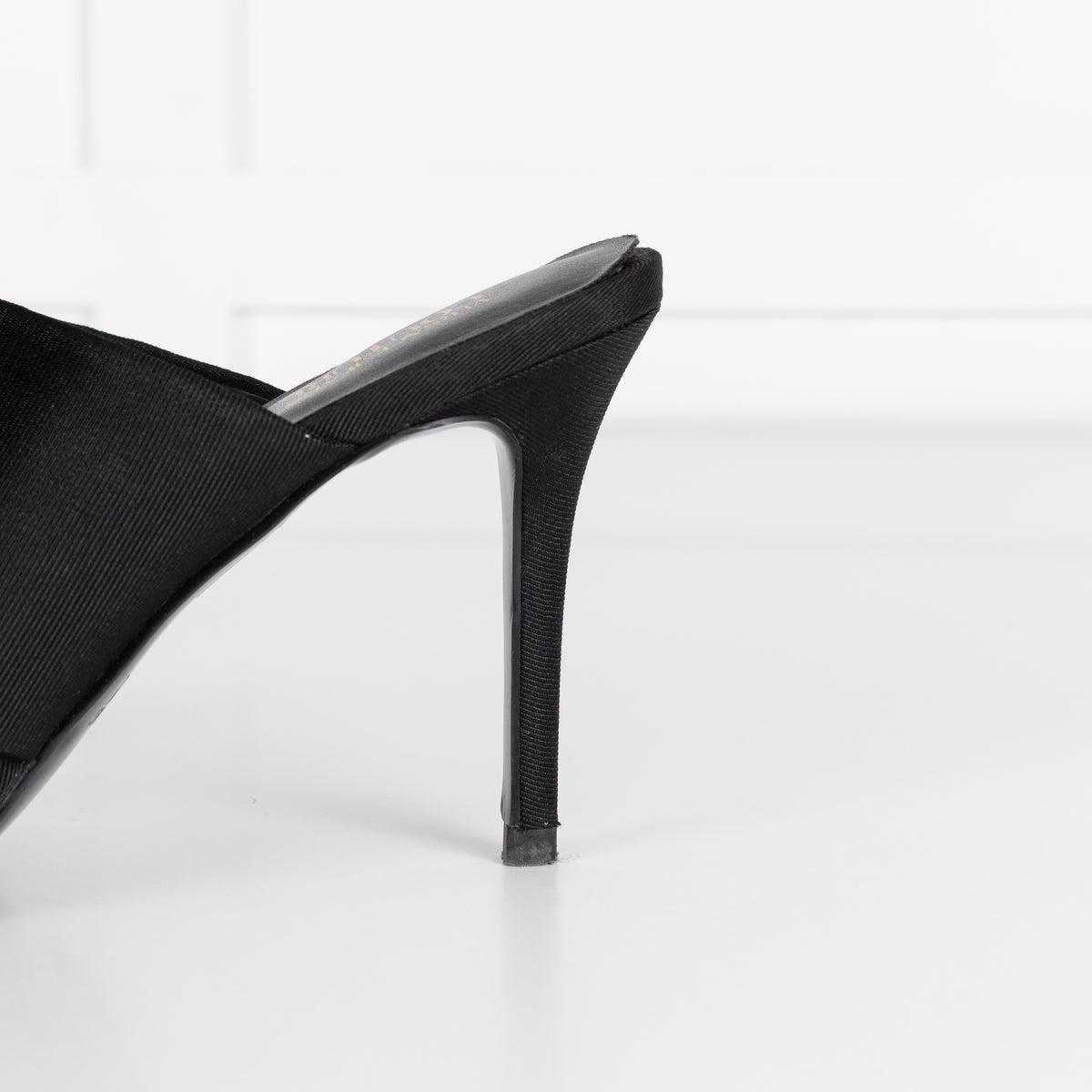 Versace Jeans Couture Black Emily Bow Healed Sandals