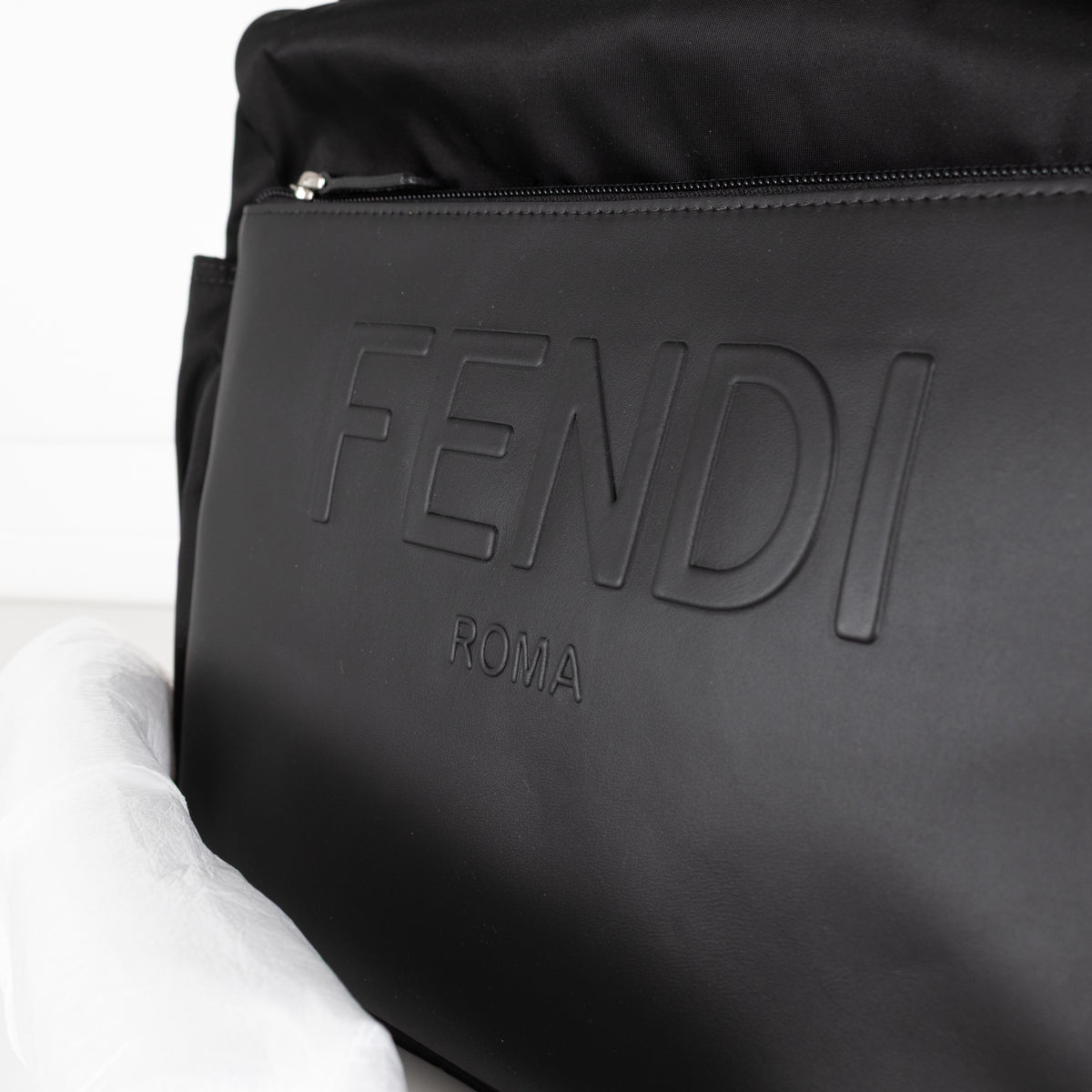 Fendi Black Nylon Baby Changing Bag