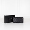 Chanel Black Quilted Fold Agenda