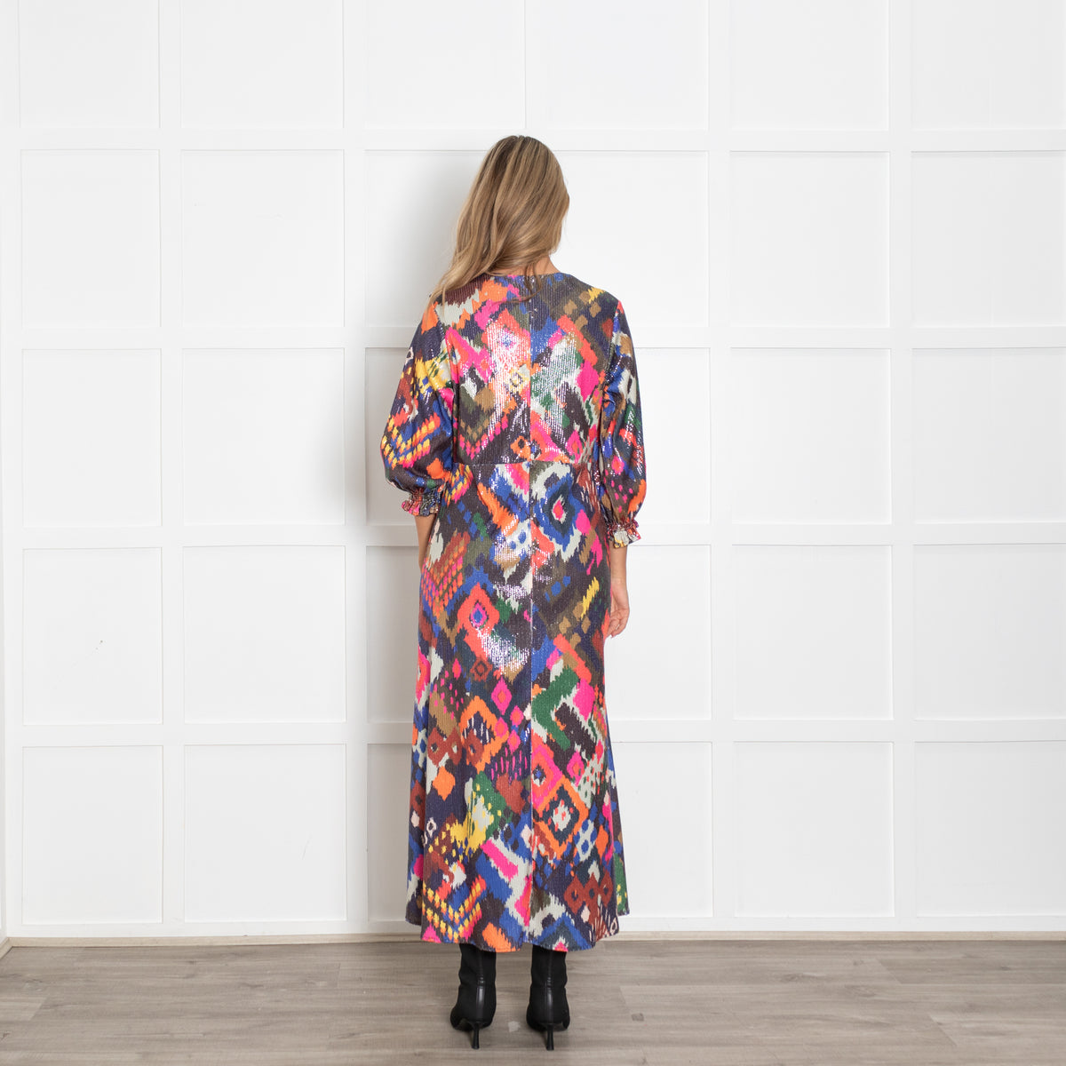 Vilagallo Multicoloured Sequin Dress