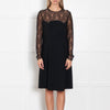 Moschino Cheap & Chic Black Dress With Lace Chest And Arms