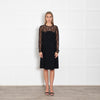 Moschino Cheap & Chic Black Dress With Lace Chest And Arms