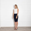 Jonathan Simkhai Navy Stretch Knit Skirt