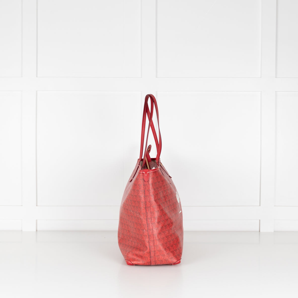 Anya Hindmarch Red Fragile Handle With Care Plastic Bag