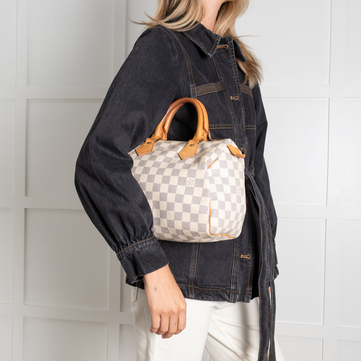 Louis Vuitton Damier Azur Canvas Speedy Bag