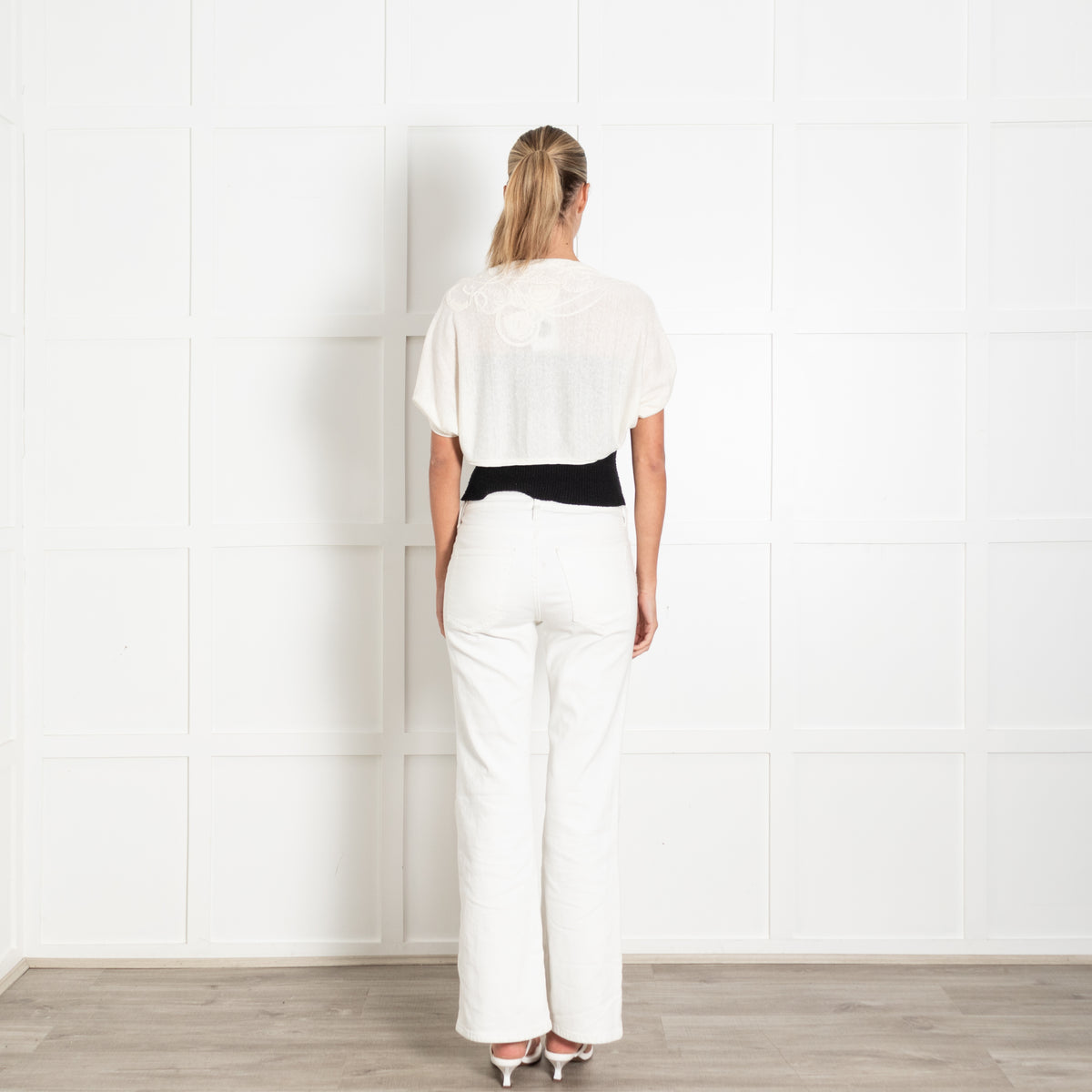 Bamford Cream Linen Mix Shrug