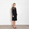 Moschino Cheap & Chic Black Dress With Lace Chest And Arms