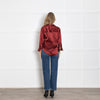 L'Agence Burnt Orange Dani Silk Shirt