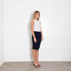 Jonathan Simkhai Navy Stretch Knit Skirt