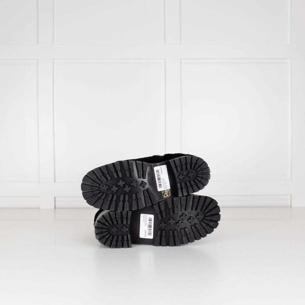 Chanel Shearling Black Ankle Boot