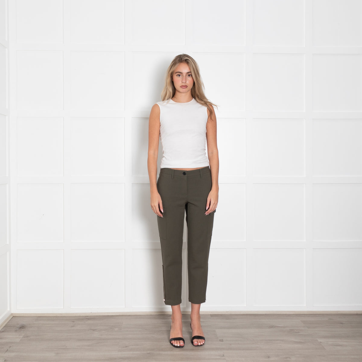 Alexander McQueen Green Cargo Trousers With Zip Ankles