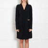 Diane Von Furstenberg Black Chain Wrap Dress