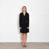 Diane Von Furstenberg Black Chain Wrap Dress