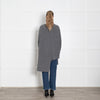 Stella McCartney Grey Cableknit Oversized Jumper With Splits