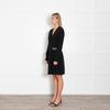 Diane Von Furstenberg Black Chain Wrap Dress