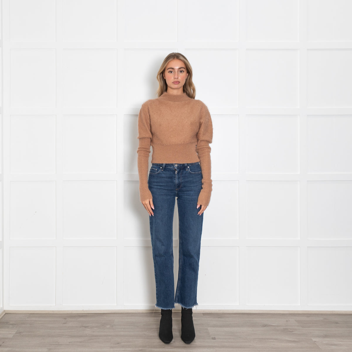 Rick Owens Tan Mohair Long Sleeve Jumper